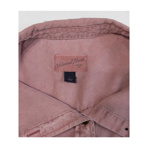 Universal Thread Goods Co. women’s button-up shirt Sz L Boho minimalcore casual - Picture 3 of 4